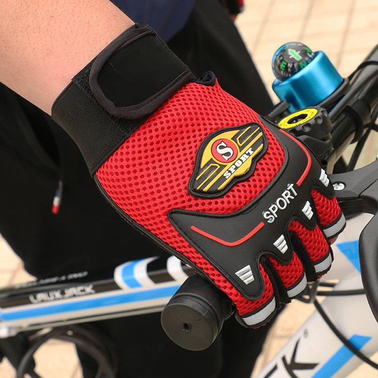 Cycling Gloves New Spring and Summer Men and Women Outdoor Bicycle Climbing Fitness Sports Sunshade Thin Half Finger Gloves