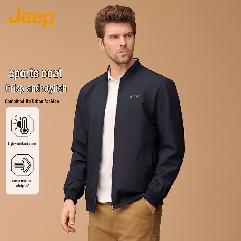 JEEP Men s Spring Casual Baseball Collar Sport Jacket XL
