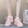 Fashion 6cm Air Mesh Sock Knitted Platform Wedge Flats Spring Hollow Chunky Sneaker Breathable Comfy Women Sandals Slides Summer Shoes