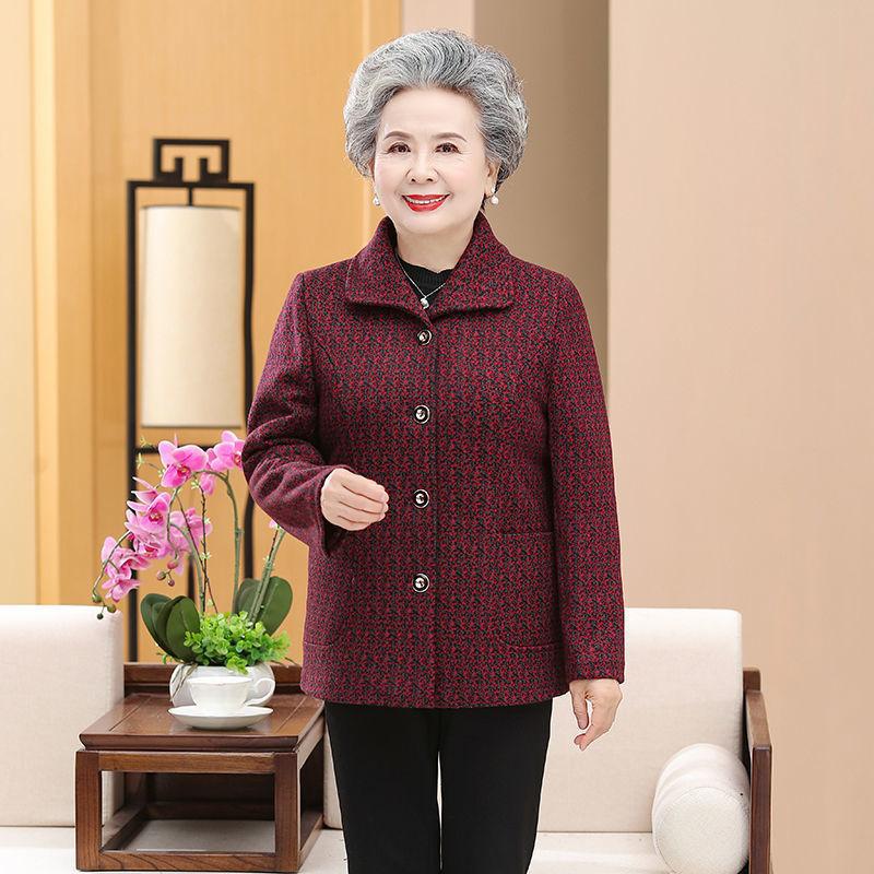 Vintage-Inspired Women's Velvet Suit for Seniors 60s-80s - Thickened for Autumn and Winter