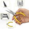 BOOSDEN Needle Nose Pliers, Fine Pointed Pliers, Accessory Pliers, Lightweight and Compact, Craft Tools for Precision Work and Jewelry Making, 10-Piec