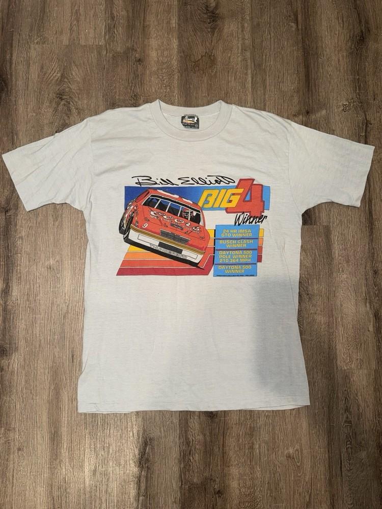 

Vintage 80s 1987 Bill Elliott Big 4 Winner Coors Melling Racing NASCAR tshirt XL Unisex T-Shirt XL