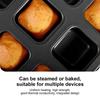 Square Shape Mini Loaf Pan 12 Cavity Muffin Baking Pan Muffin Cupcake Pan  Kitchen Gadgets