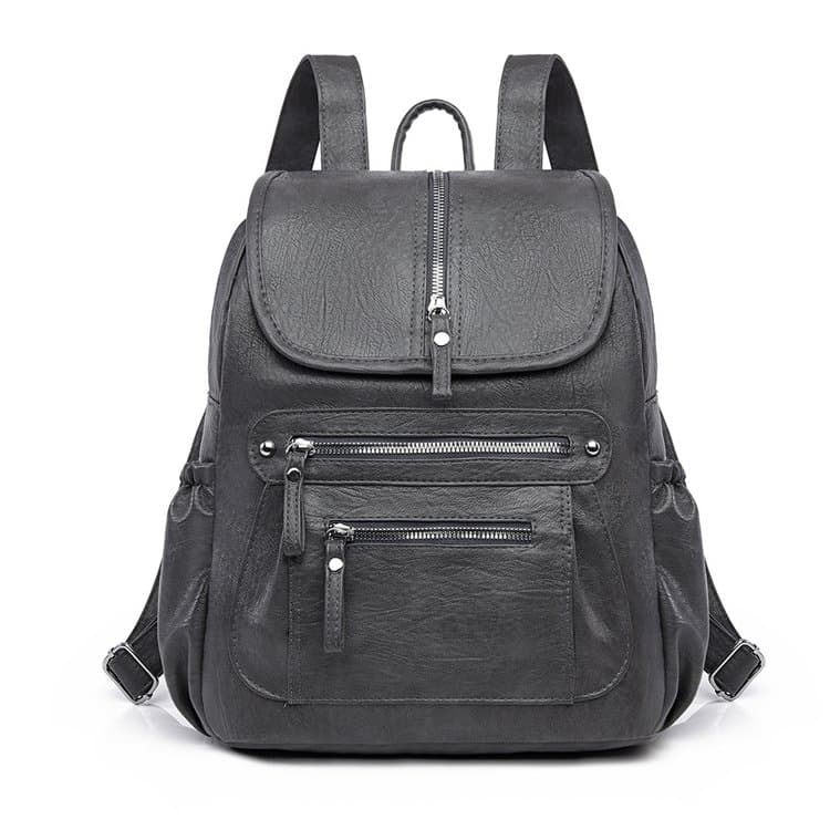 Large capacity backpack women's texture commuter backpack