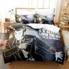 Anime Lupin Third Mine Fujiko Printed Bed Set Duvet Cover Pillowcase Bedding Set Linen Sheet Quilt Cover Full Queen King Size