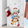 Christmas Snowman Snowflakes Bedroom Living Room Festive Atmosphere Decoration Wall Stickers