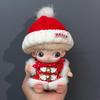 Neujahrs-Kleidungsset für 10cm Puppen: Hanfu Festliche Accessoires & Silikon Neues Baby Tagebuch Anhänger Blind Box.