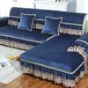 Four Seasons Sofa Cover Modern Minimalist Sofa Lace Cushion Winter Plush Household  European Anti Slip Fabric Sofa Napkins