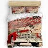 Excavator Car Vehicle Road Sign 3pcs Bedding Set For Bedroom Double Bed Home Textile Duvet Cover Quilt Cover Pillowcase