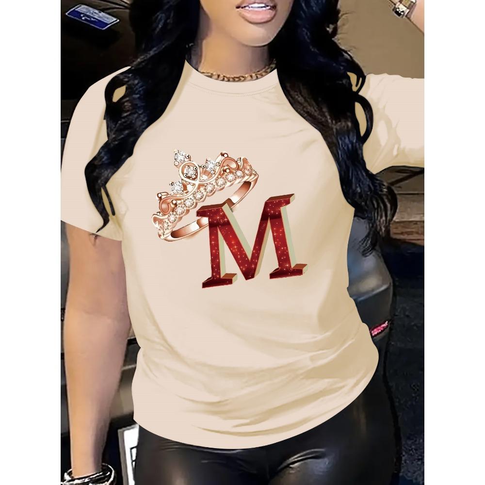 Carnival Women's Fashion T-Shirt Fashionable Letter Cartoon Print Women Round Neck Design In Vibrant Colors Urban Trendy Style