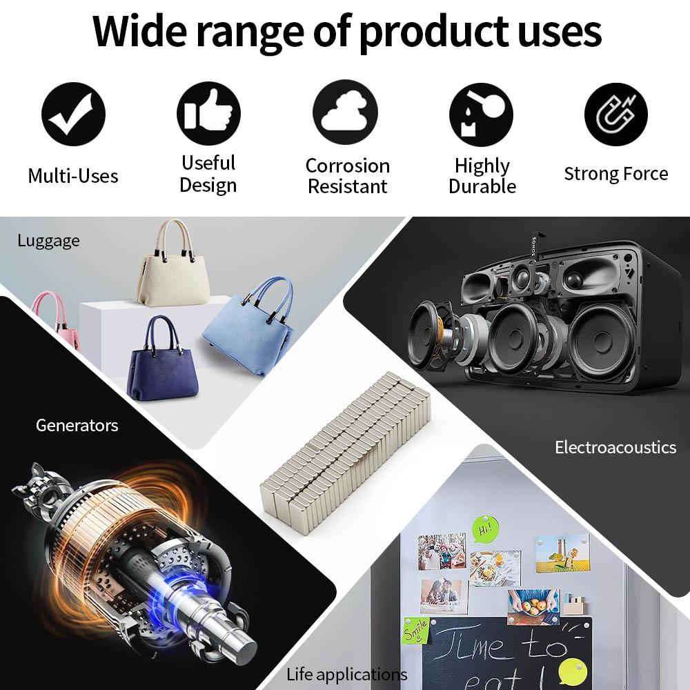 10x5x2mm Super Strong Neodymium Magnet N35 NdfeB Permanent Magnetic Imanes Block Powerful Magnets Refrigerator