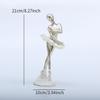 Ballerina Figurine Resin Decorative Creative Ballet Dancer Figurine Statuette for Living Room Shelf Cabinet Bedroom Entrance