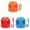 Reflective Pet Harness With Breathable Polyester Material And Adjustable Size For Walking And Training
