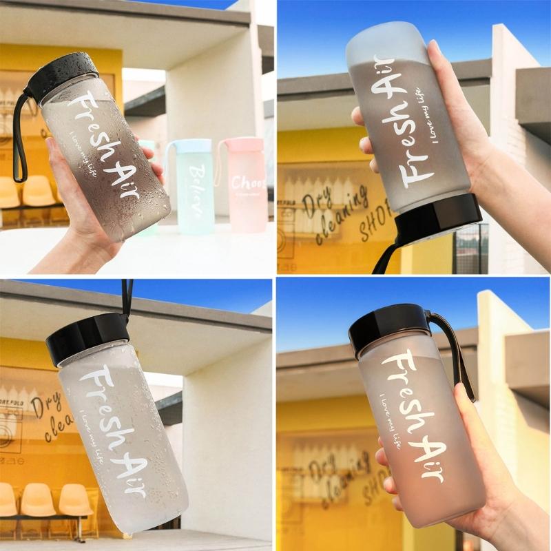 Leakproof Water Bottle Plastic Party Cup Drinking Sports Water Bottle Couple Mug for Fitness, Gym, Outdoor, Travel