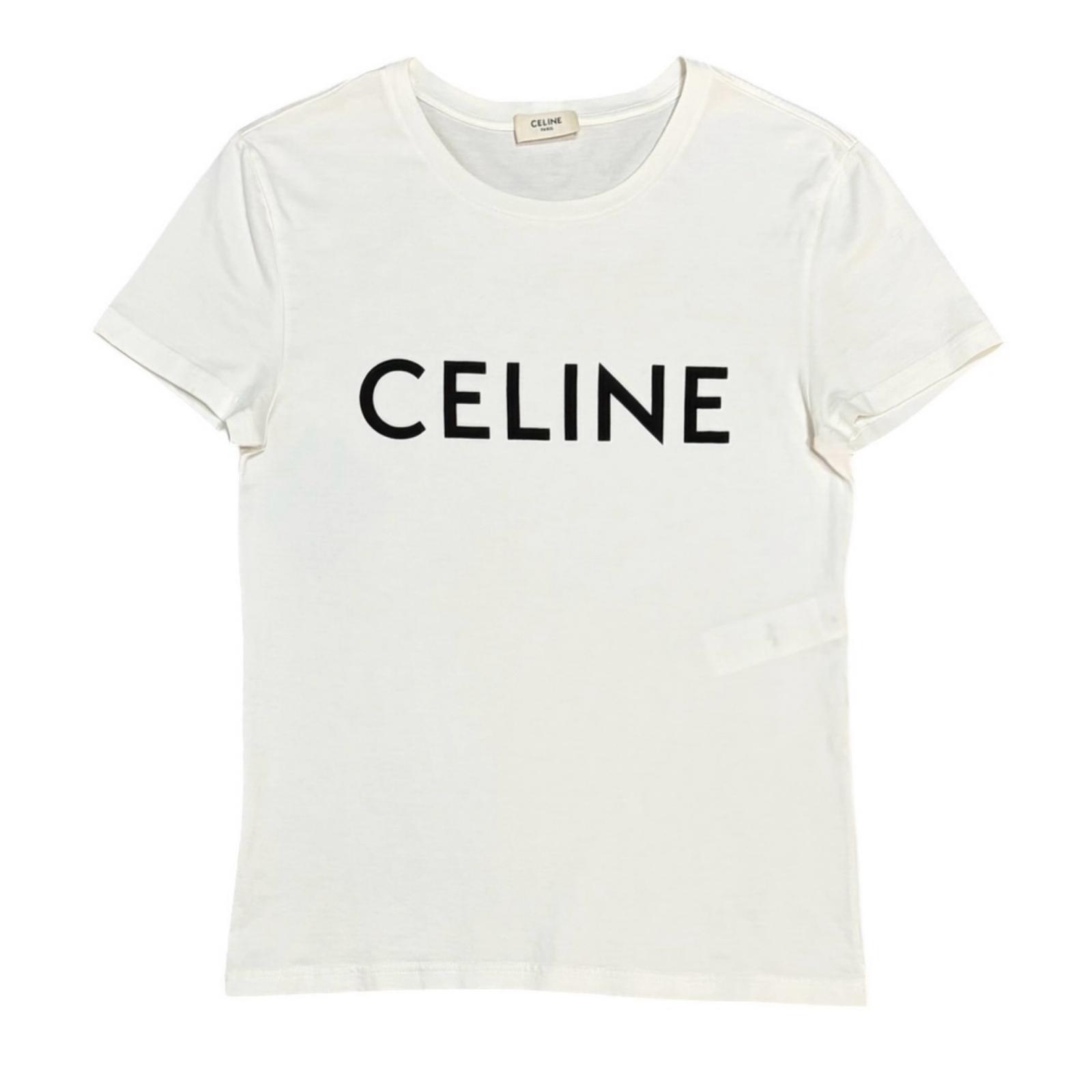 CELINE Loose T-Shirt White Women s Size XS Model 2X314916G
