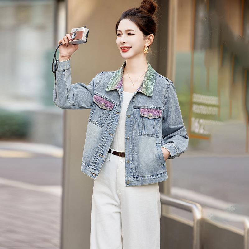 

Women s Hooded Loose Denim Jacket - Spring 2025 Fashion (HJ2509) 2XL 130-140 kg