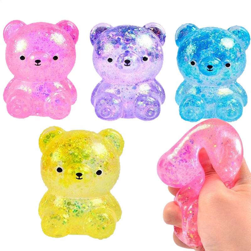 Animals Anti-stress Toys Cartoon Bear Stress Relief Squeezing Toy Slow Rising Bear Pinch Toy Funny Squeeze Animal Gift for Kids