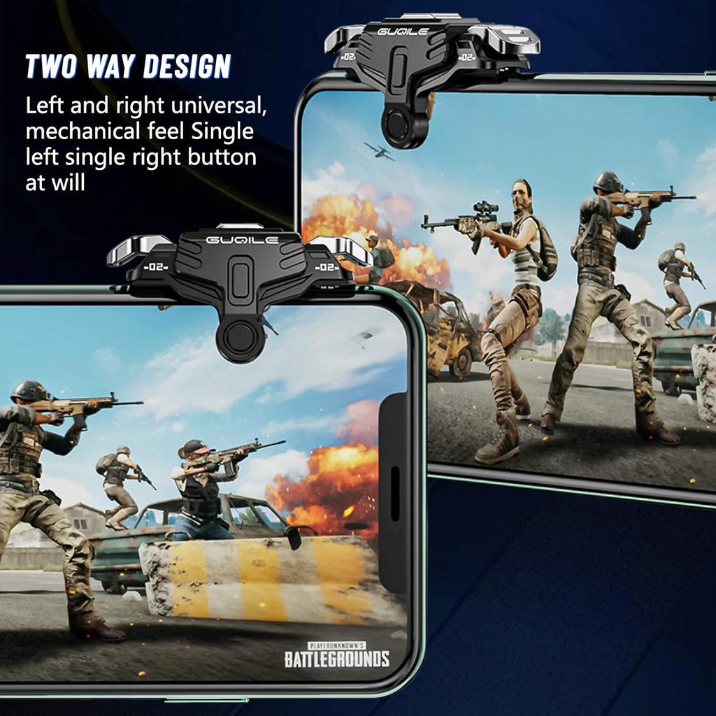For PUBG Mobile Game Controller Trigger, Upgrade Version PUBG Mobile Game Trigger Double Sensitive Aim & Shoot Keys Buttons for Rules of