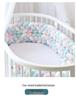 Nordic Cable Knit Crib Bumper - Three-Strand Braid Knotted Rope Pillow