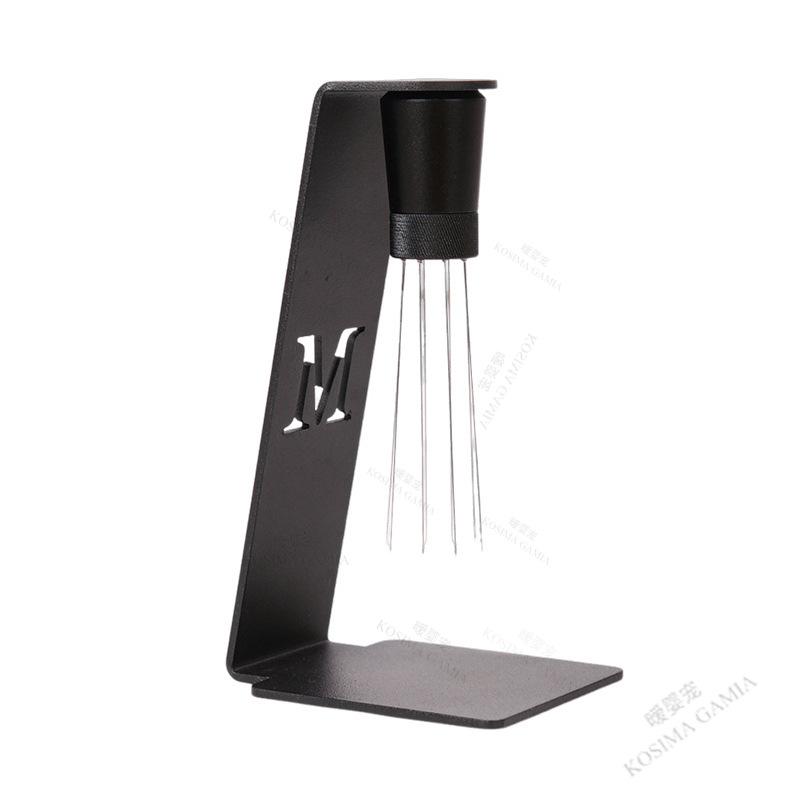 

8 Needle Espresso Coffee Powder Tamper Coffee Stirrer,Stainless Steel Handle Distributor, Practical Coffee Accessories Cafe Tool чёрный