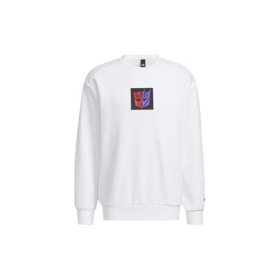 adidas X Transformers Limited Edition Tiger Year Graphic Print Crew Neck Sweatshirt Men Tops White HM7450