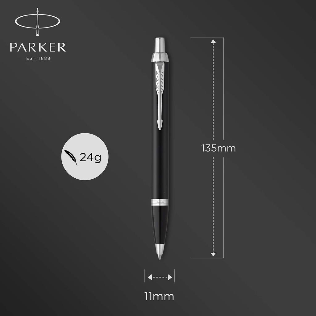 Parker Ballpoint Pen IM Matte Black CT Medium Point Oil Based Gift Box Genuine Imported Product 2143442Z