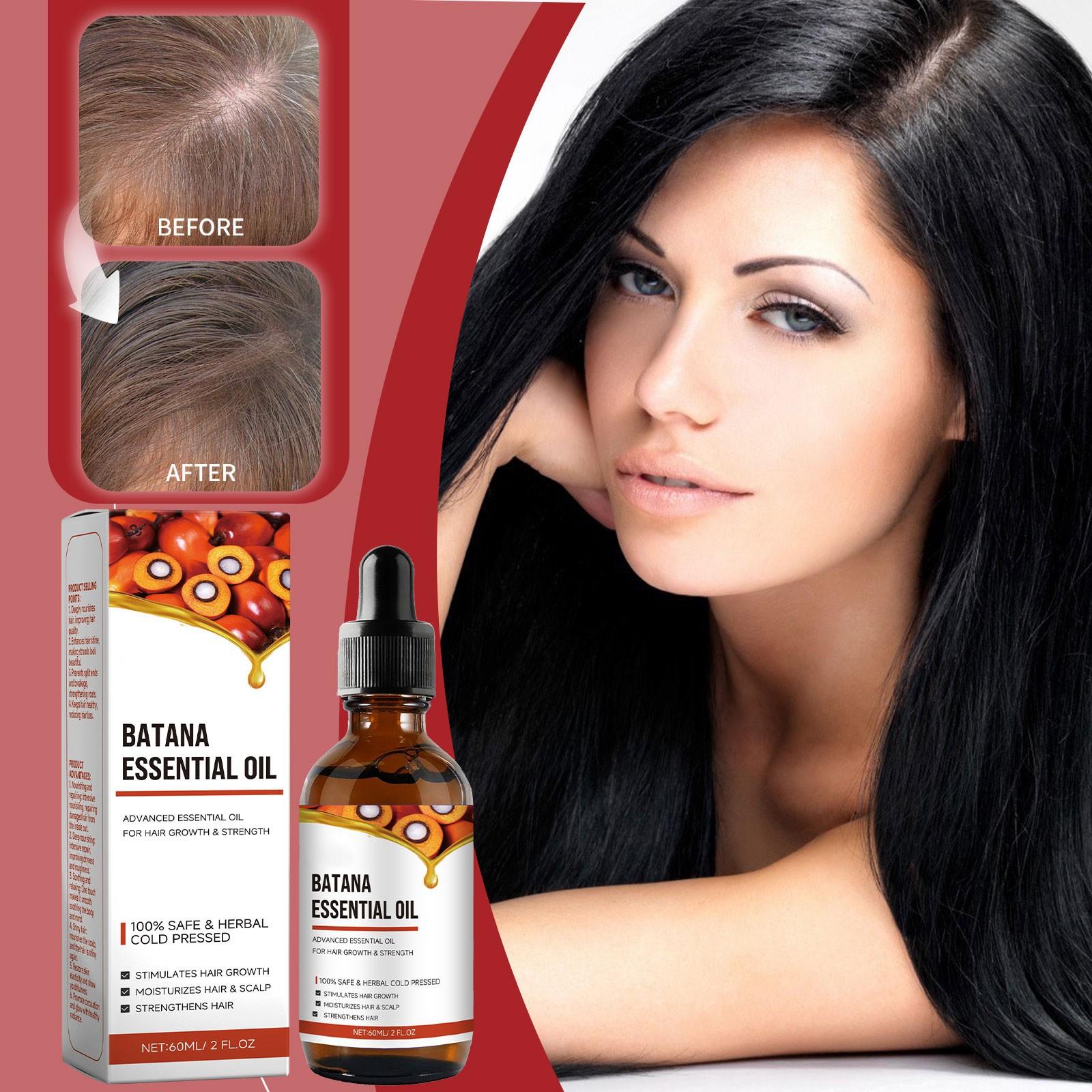 

60ml Batana Hair Care Oil Nourishes And Softens Hair, Repairs Dry And Frizzy Hair, And Provides Care Oil One Size