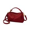 Bag Women's 2026 New Crossbody Soft Leather Large Capacity Commuter Boston Pillow Bag Women's Bag Portable Shoulder