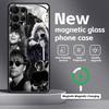 Funda para teléfono B-BonS Fashion J-JoviS para Samsung S25 S24 S23 S22 S21 S20 Plus Ultra Note20 Funda Magnética de Vidrio