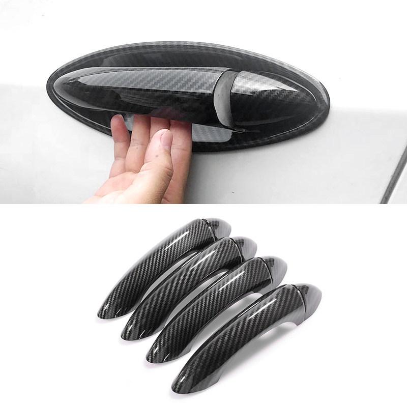 Für Chevrolet Cruze 2015 2016 2017 2018 Auto Kohlefaser-Textur Außentürgriff Zugabdeckung Schutzzierleisten Zubehör