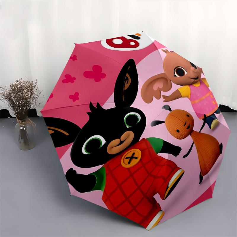 Bing, Automatic Folding Umbrella 8 Ribs Lightweight Design, Durable Iron Frame, Compact and Portable, Ideal Birthday or Christmas Gift, Bu