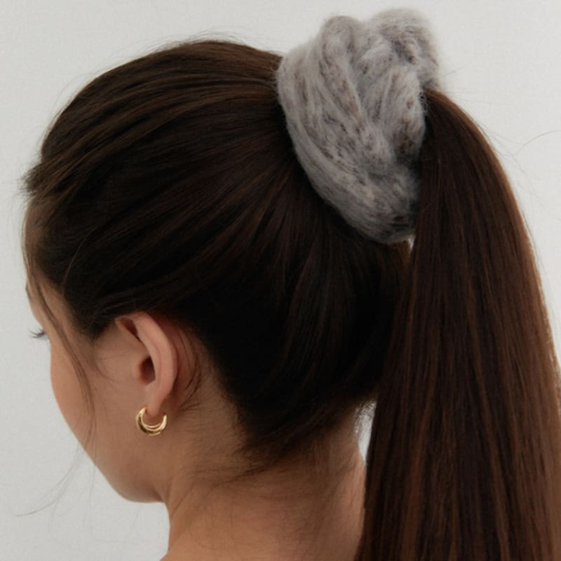 

OVLA мохнатый бокаши резинка для волос_2 цвета HS016 grey