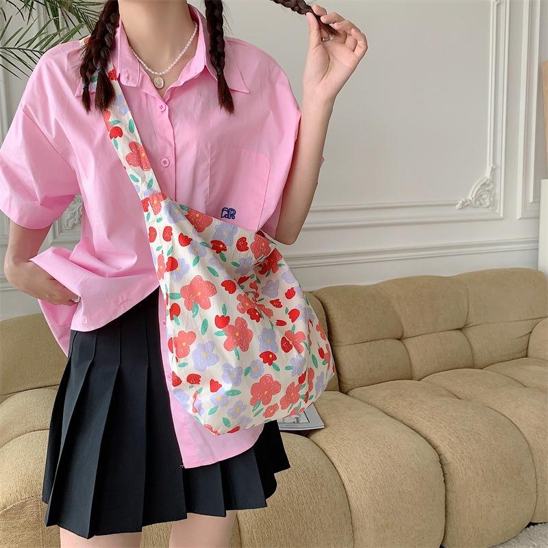 1 fashionable leopard print oblique span bag large capacity shoulder shopping bag fashionable canvas bag women's tide