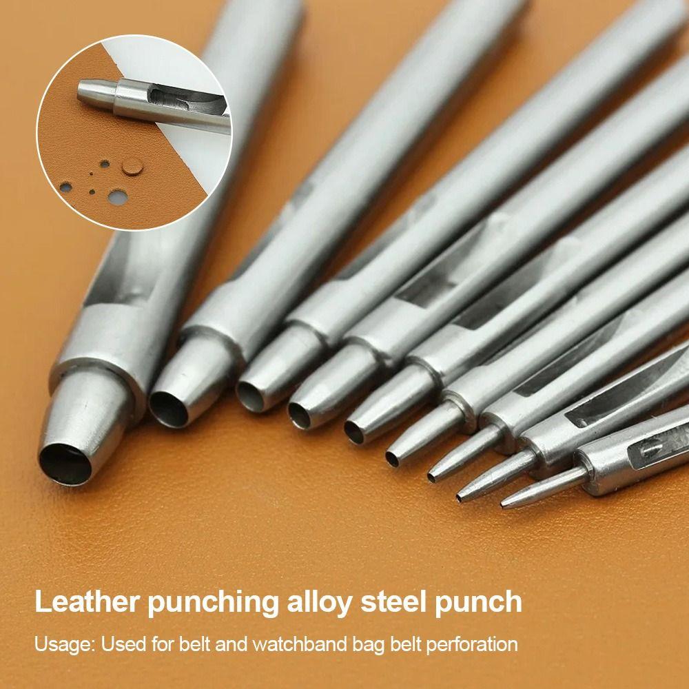 1Pcs Straight Head Leather Craft Tool DIY Leather Punch  Sewing Bag Shoes Belt Watch Band