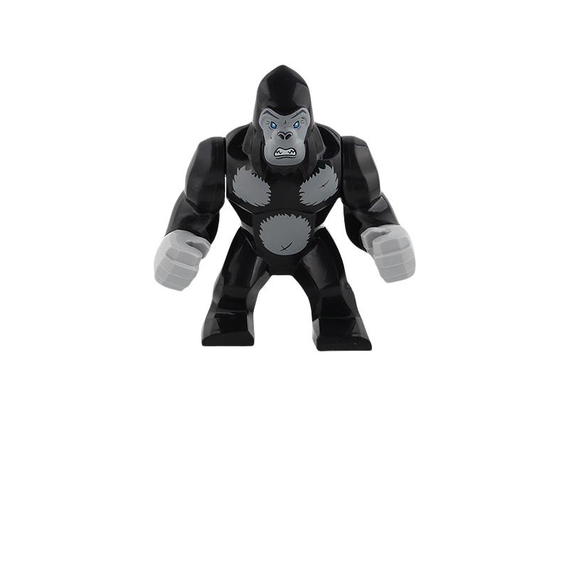 Mini Assembly Building Blocks Model Crocodile Shark Orangutan Decoration Blocks For Children Plastic Material