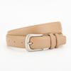 Vintage Leather Belt For Women And Men With Metal Pin Buckle And Twolayer Cowhide For Casual Dress