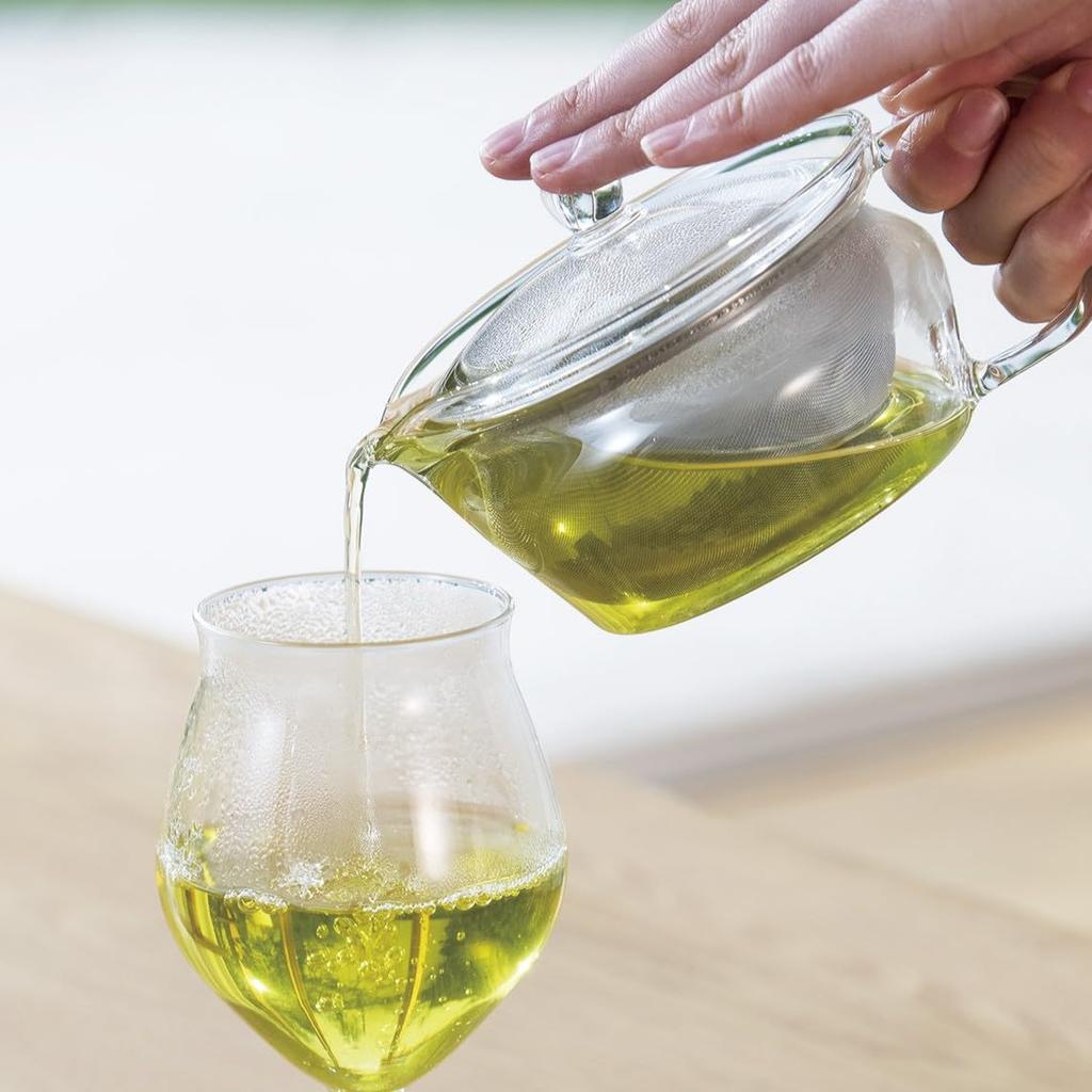 HARIO [Chacha Zen Kyusu] Enjoy Japanese tea in style with this heat-resistant glass kyusu. Gift wrapping available. Model number: CHZ-30T