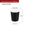St. Byles Disposable 8oz Black Double-Wall Corrugated Coffee Cups, 100 Count