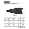 WAVE Split Fin Snorkeling Fins Freediving Training Lightweight TPR Swim In Transparent Black