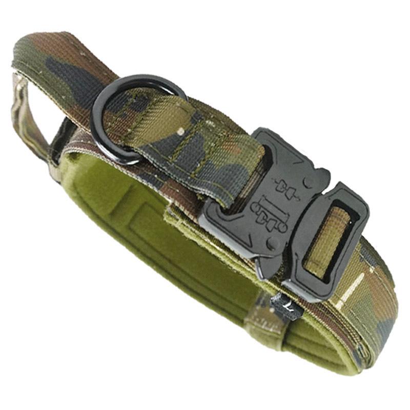 Tactical Dog Collar for Large & Medium Dogs - Thick, Non-Choking Military Design
