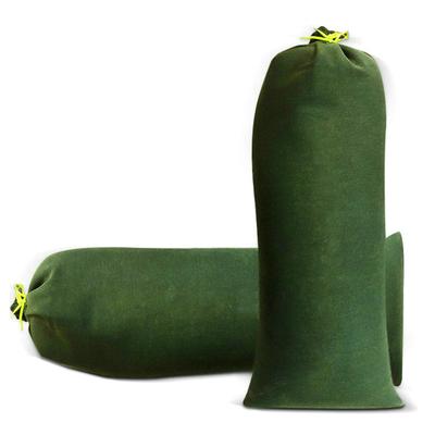 Sacs de Sable Anti-Inondation Vert Réutilisables en Toile Barrière d'Eau d'Inondation Sac de Sable avec Cordon de Serrage pour Fenêtres Portes de Maison 30x70cm
