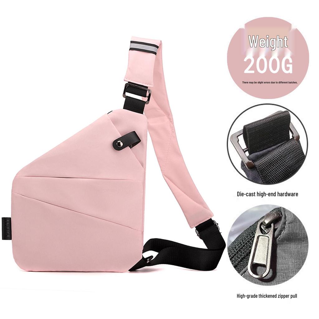 Borsa a tracolla pettorale antifurto per uomo e donna - Zaino da viaggio elegante e sicuro