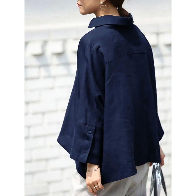 Women's Long Sleeve Loose Fitting Shirt Women Long Sleeves Loose Shirt