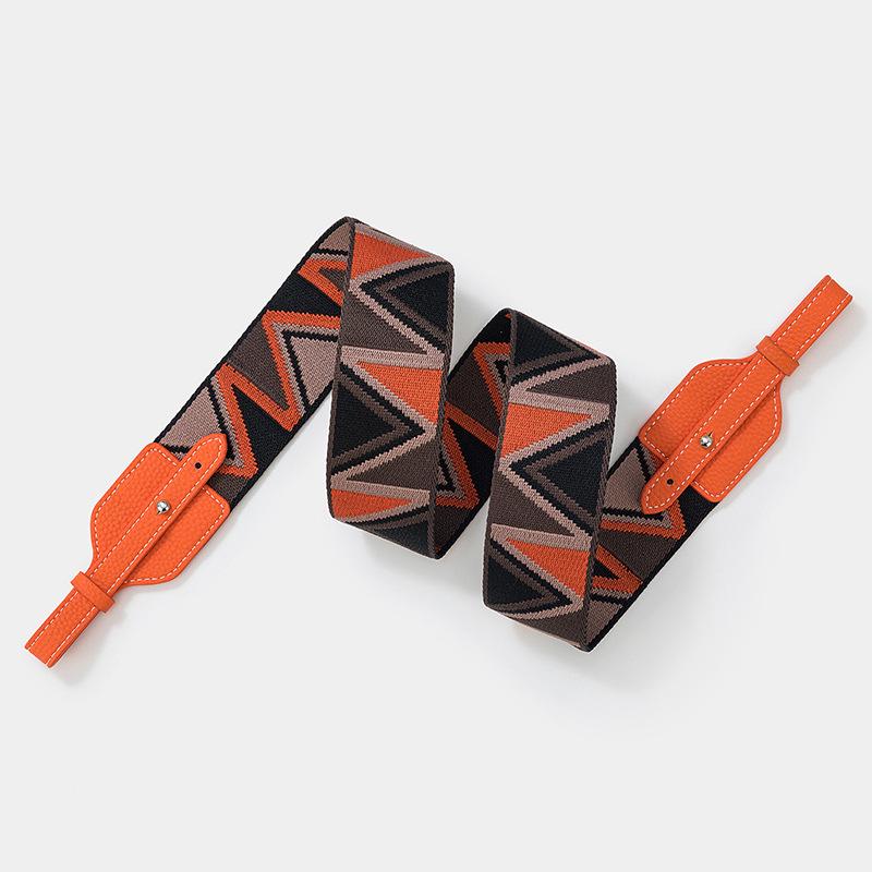 

Жаккардовый широкий плечевой ремень для сумок Basket, Lindy и Pig Nose 110 cm