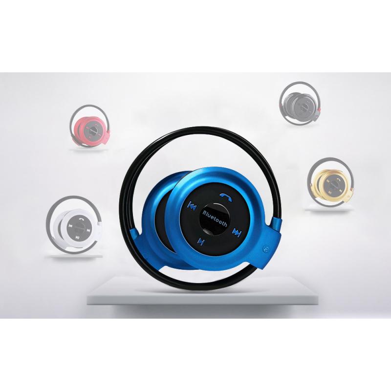 Wireless Bluetooth Headphones Sports Earphone Music Stereo Earbud Micro SD Card Slot Headset