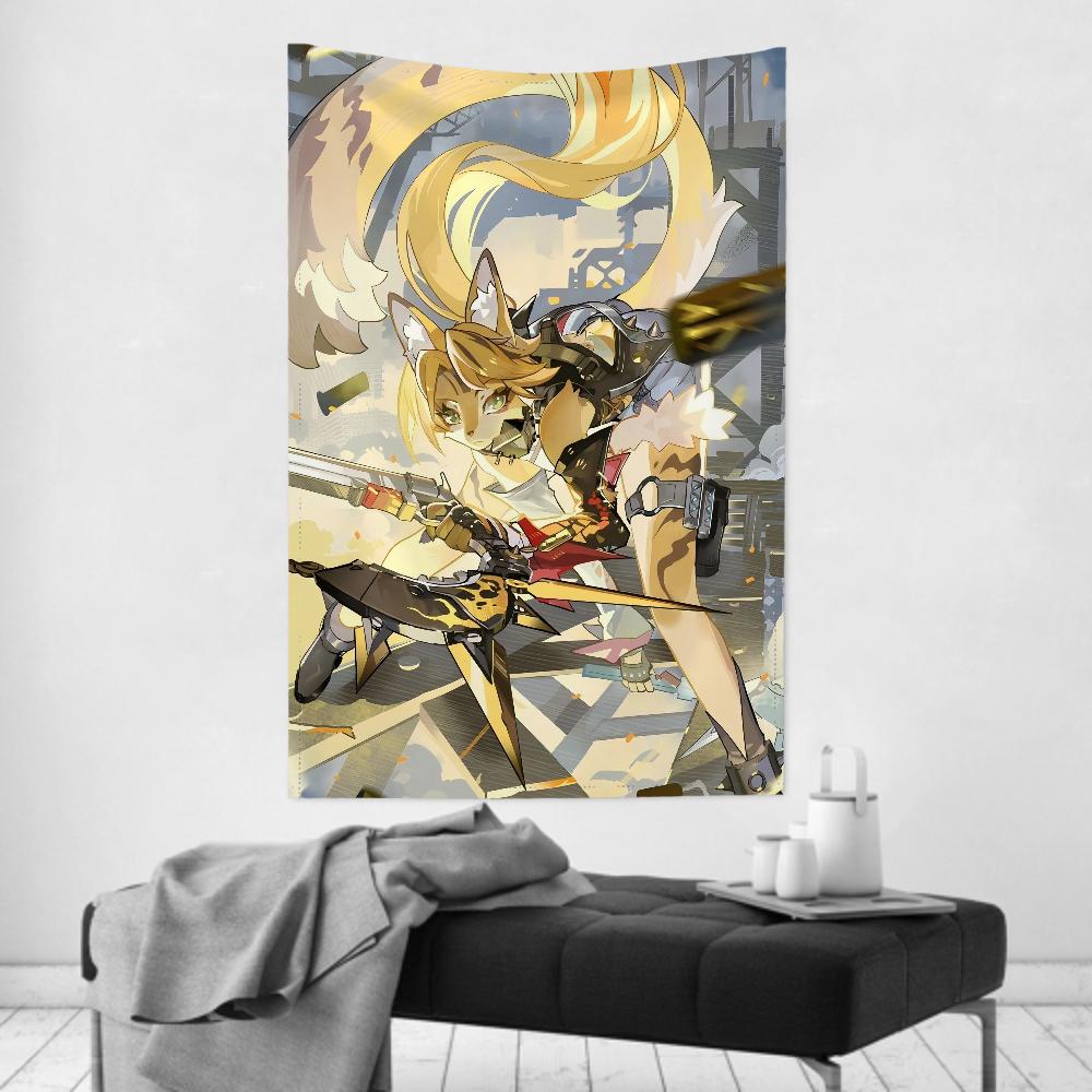 Pulchra Zenless Tapestry Room Decor Wall Cloth Party Hanging Background Room Decor Baby Room