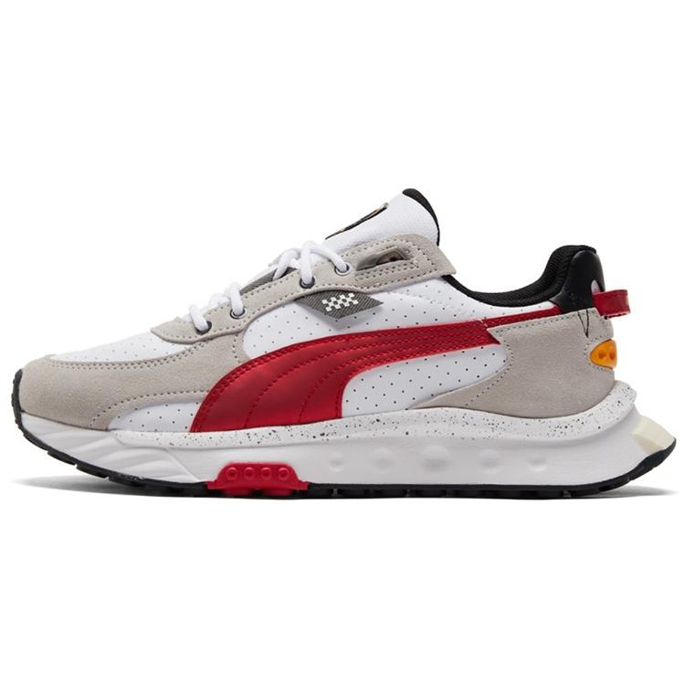 PUMA Scuderia Ferrari x Wild Rider  White Rosso Corsa  Men s 306937-02 EU 35.5