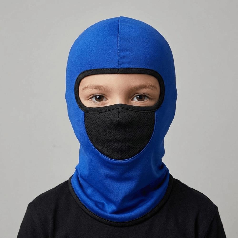 Ice Silk Sun Protection Mask Adjustable Sunscreen Full Face Cover Children Balaclava Hat  Summer