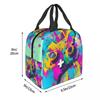 Bolsa de Almuerzo Aislada con Graffiti Abstracto de Gamer para Mujeres Niños Cajas de Comida Portátiles Fiambrera Térmica Bolso Tote