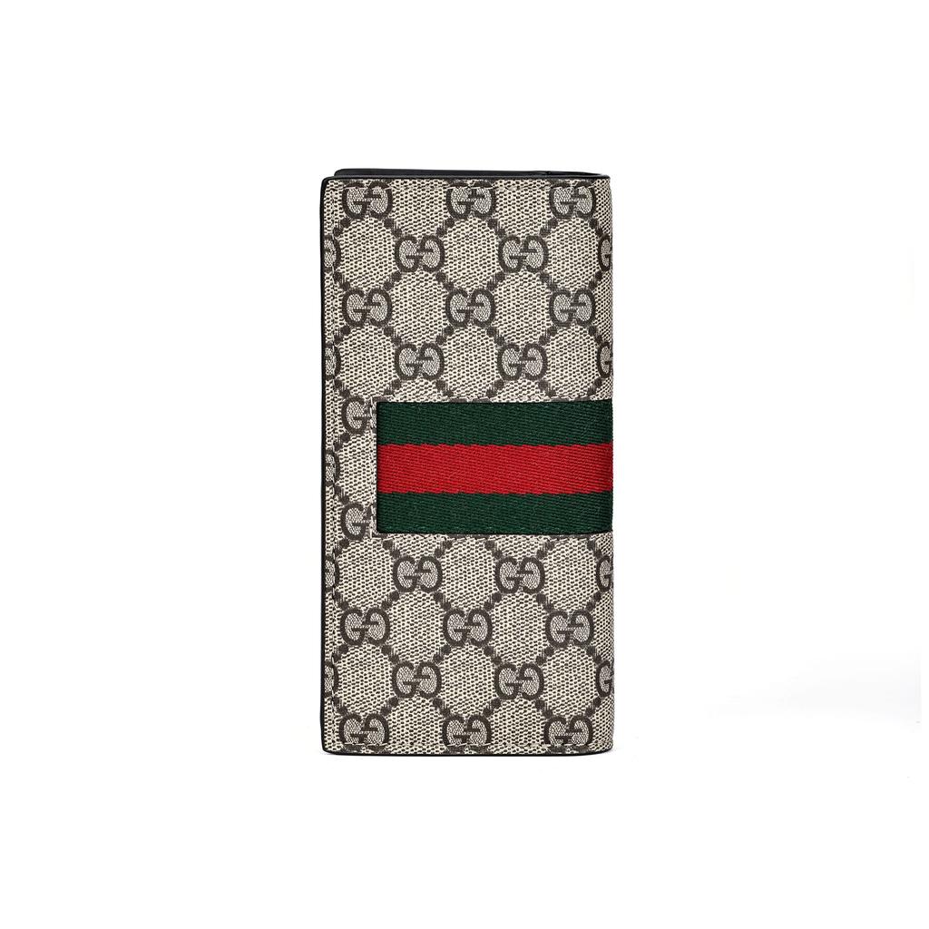 Gucci GG Supreme Canvas Wallet Men's Brown 779872-KHN4N-9791